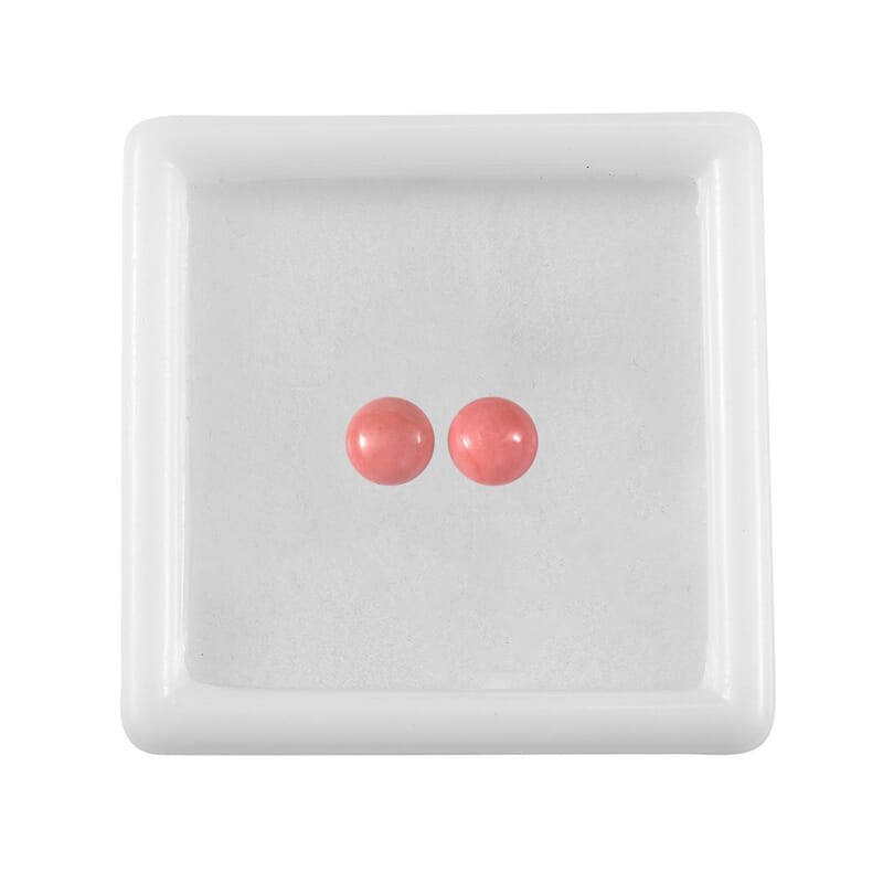 Peach Opal Set of 2 (Rnd 5 mm) 0.68 ctw