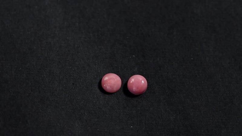 Peach Opal Set of 2 (Rnd 5 mm) 0.69 ctw