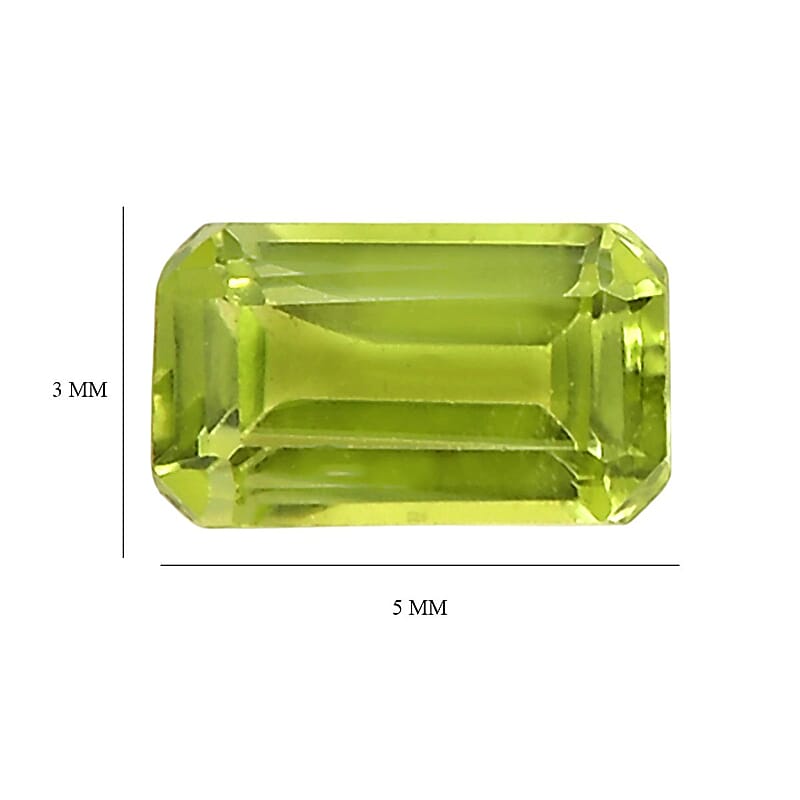 Hebei Peridot Set of 2 (Oct 5x3 mm) 0.59 ctw
