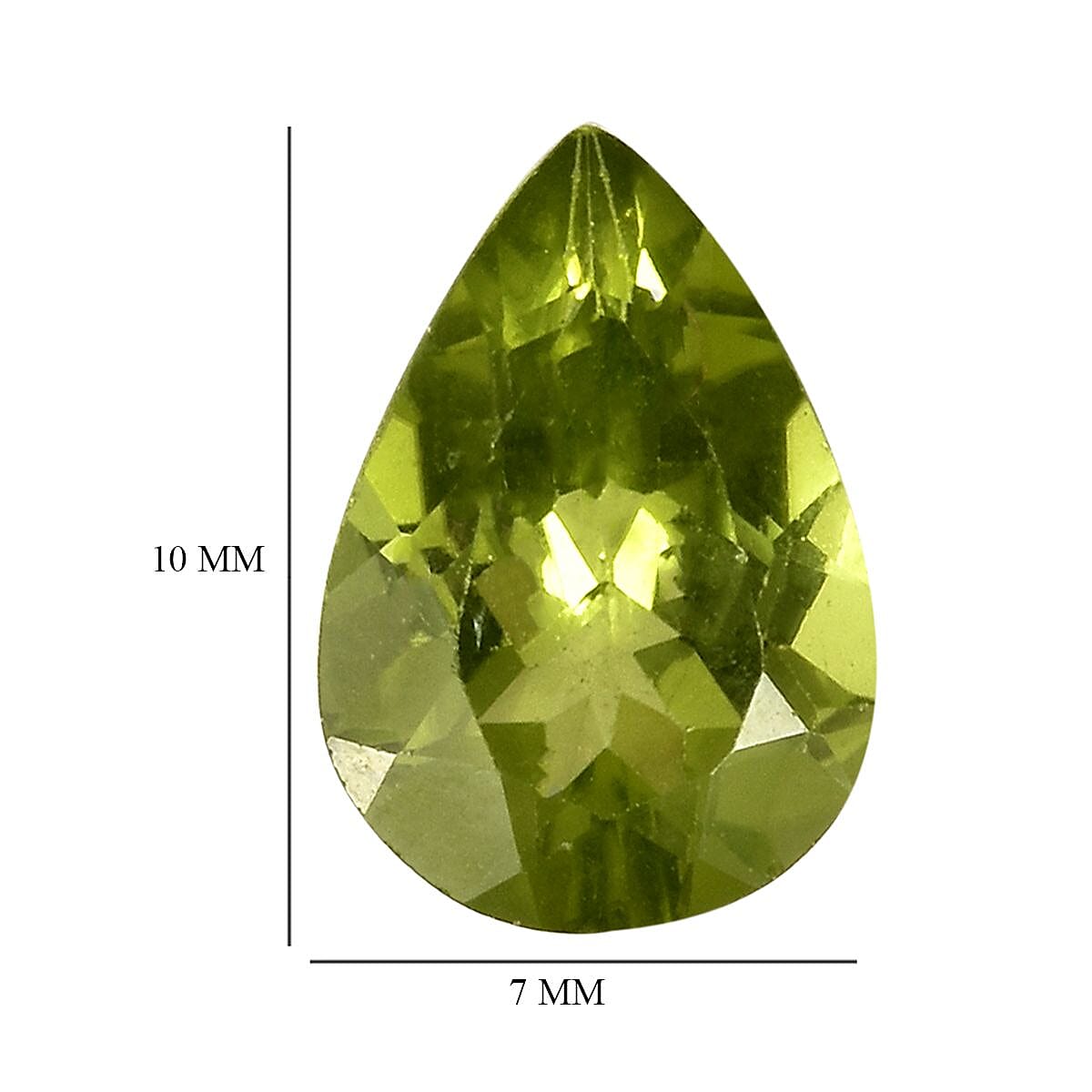 Hebei Peridot (Pear 10x7 mm) 1.46 ctw