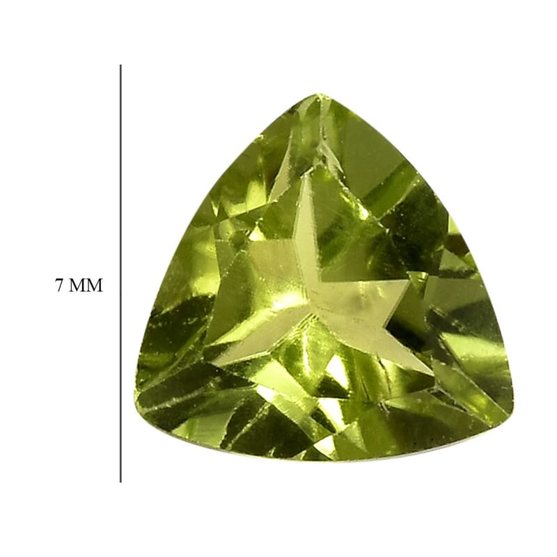 Hebei Peridot (Trl 7 mm) 1.06 ctw