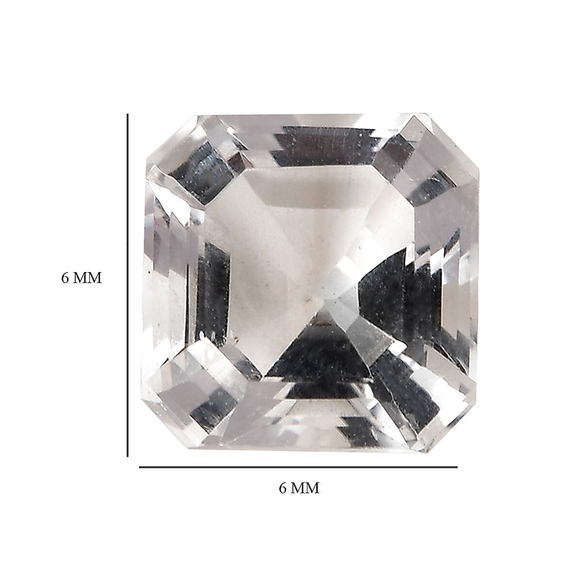 Asscher Cut Petalite (Oct 6x6 mm) 0.84 ctw