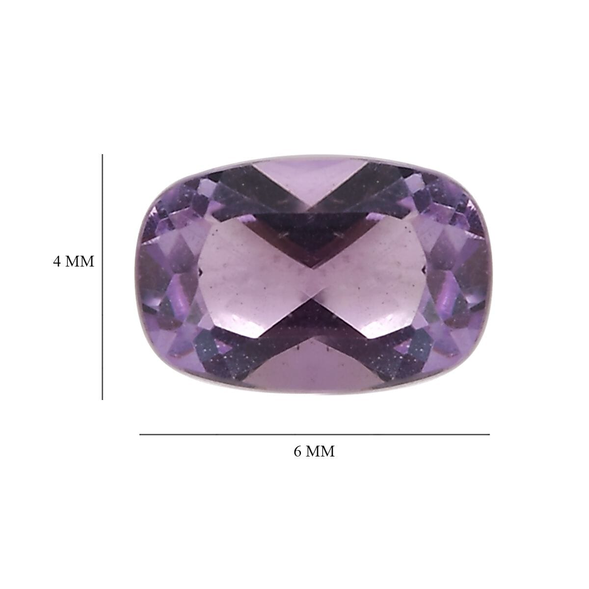 Rose De France Amethyst (Cush 6x4 mm) 0.84 ctw image number 3