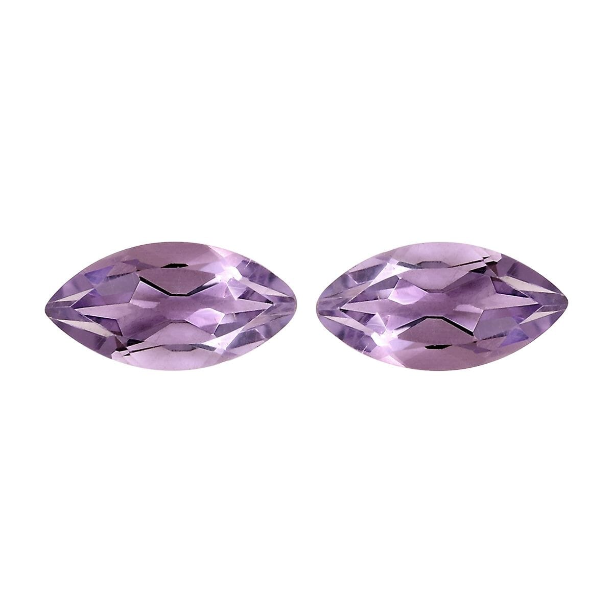 Rose De France Amethyst Set of 2 (Mrq 8x4 mm) 0.86 ctw image number 0