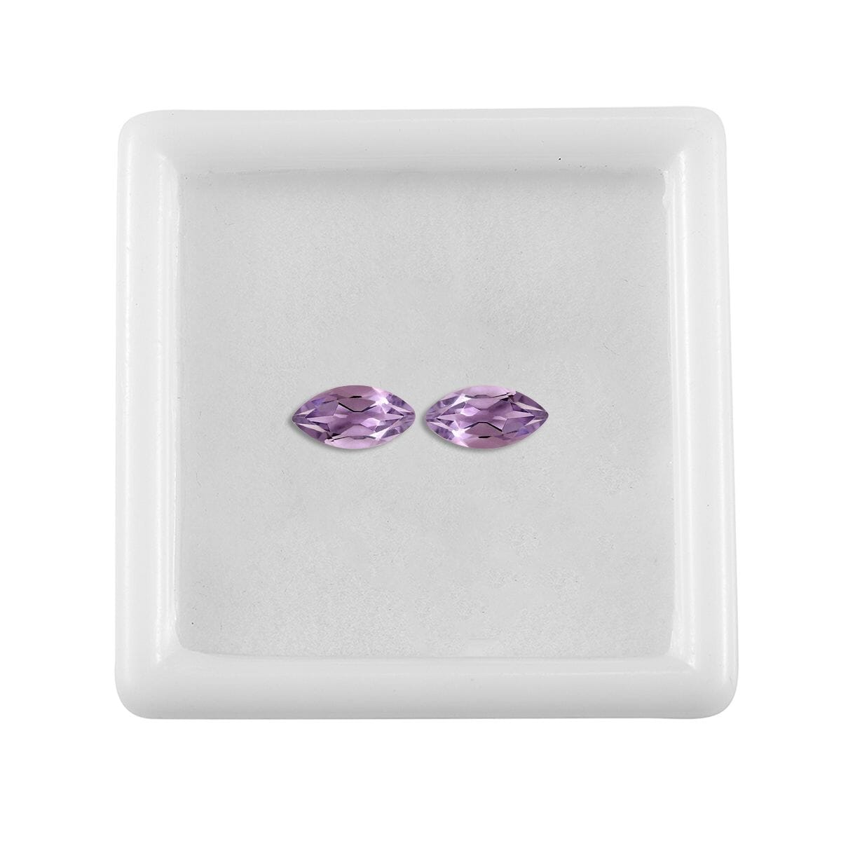 Rose De France Amethyst Set of 2 (Mrq 8x4 mm) 0.86 ctw image number 2