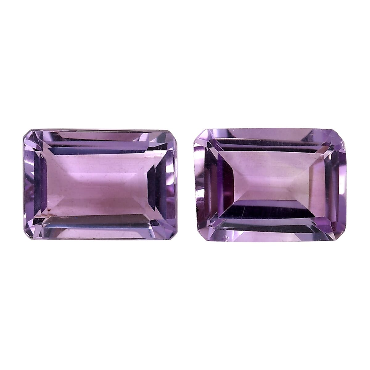 Rose De France Amethyst Set of 2 (Oct 7x5 mm) 1.66 ctw image number 0