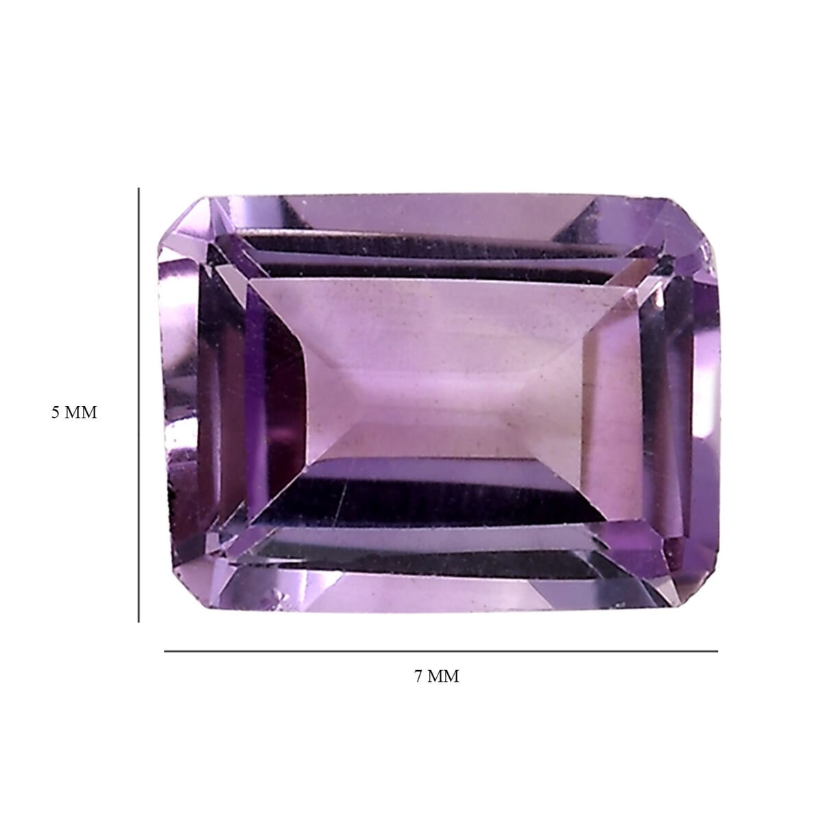 Rose De France Amethyst Set of 2 (Oct 7x5 mm) 1.66 ctw image number 3