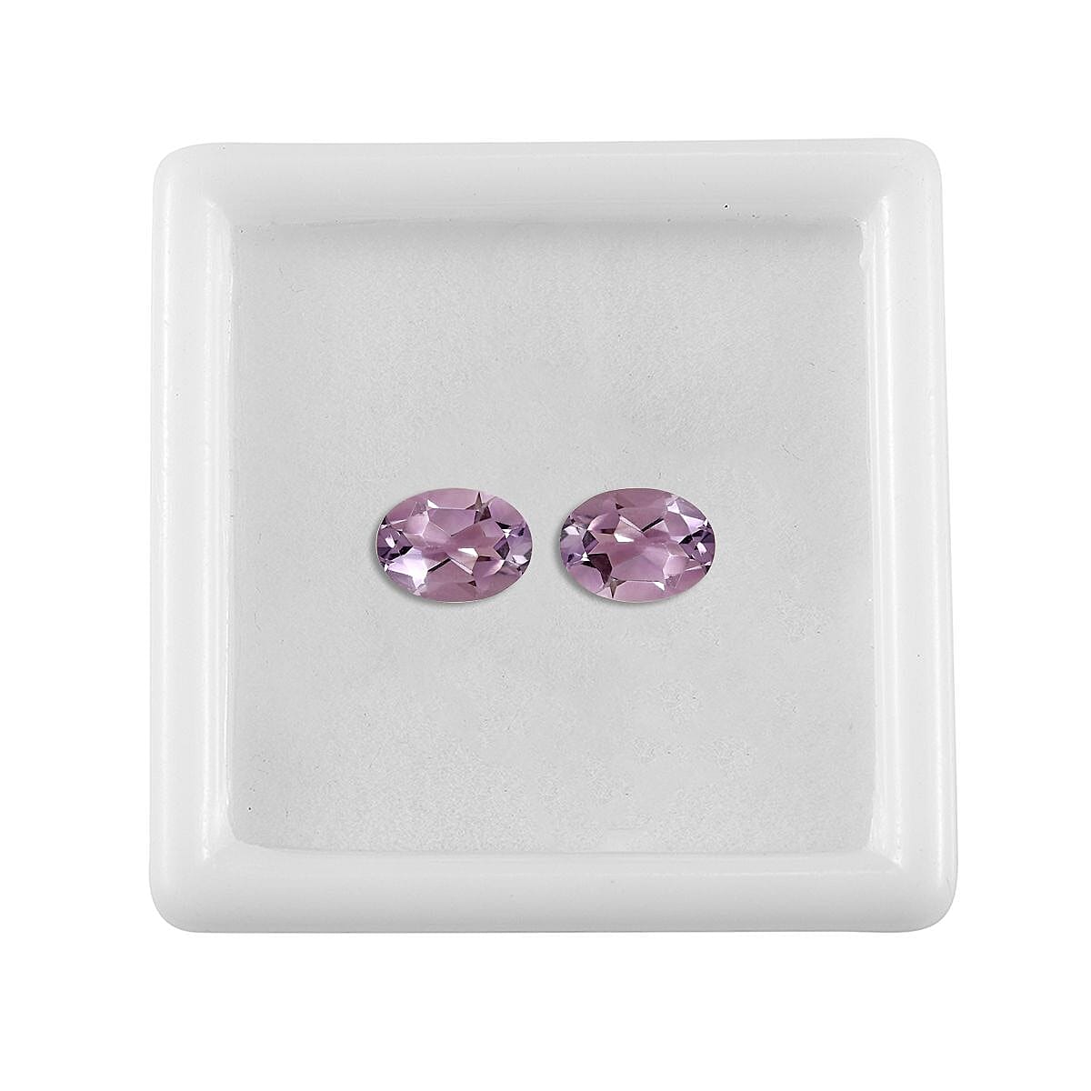 Rose De France Amethyst Set of 2 (Ovl 7x5 mm) 1.26 ctw