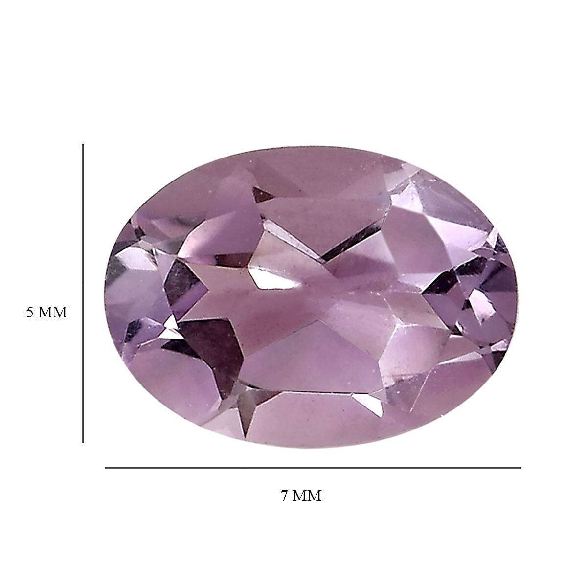 Rose De France Amethyst Set of 2 (Ovl 7x5 mm) 1.26 ctw
