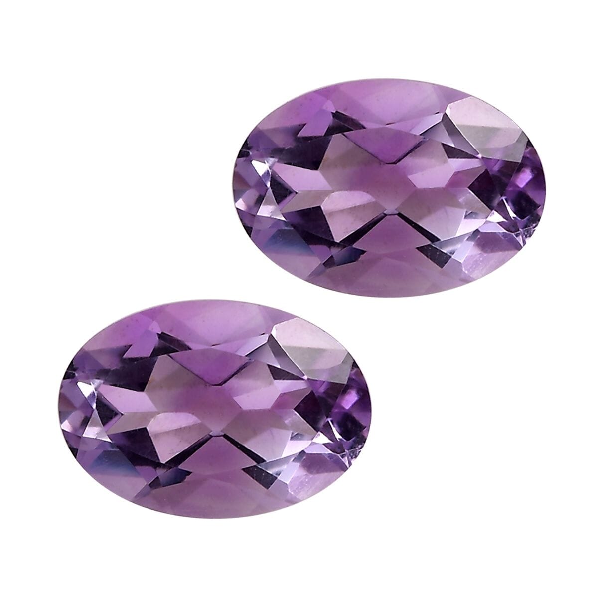 AA Rose De France Amethyst Set of 2 (Ovl 7x5 mm) 1.35 ctw image number 0