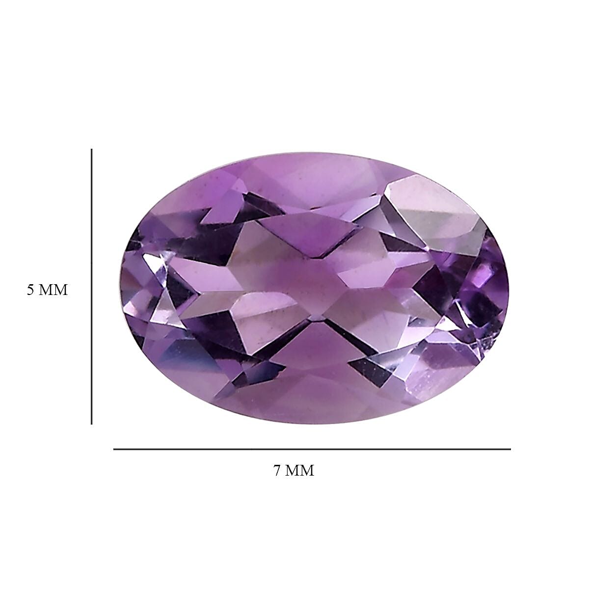 AA Rose De France Amethyst Set of 2 (Ovl 7x5 mm) 1.35 ctw