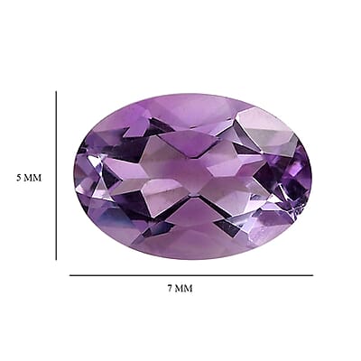 AA Rose De France Amethyst Set of 2 (Ovl 7x5 mm) 1.35 ctw