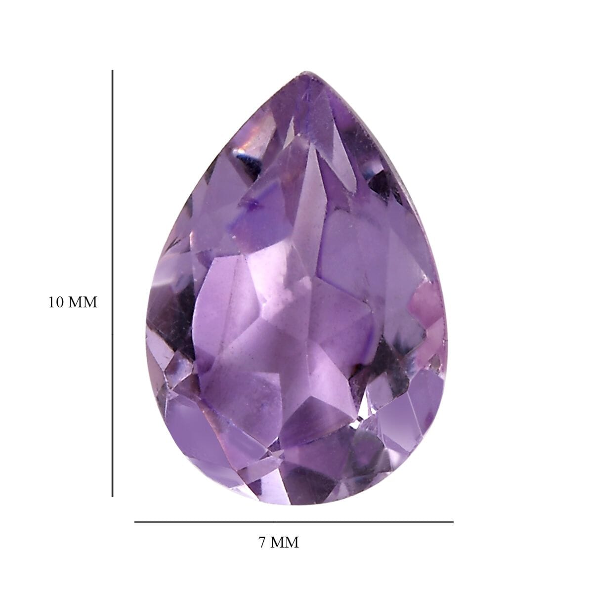 Rose De France Amethyst (Pear 10x7 mm) 1.45 ctw image number 3