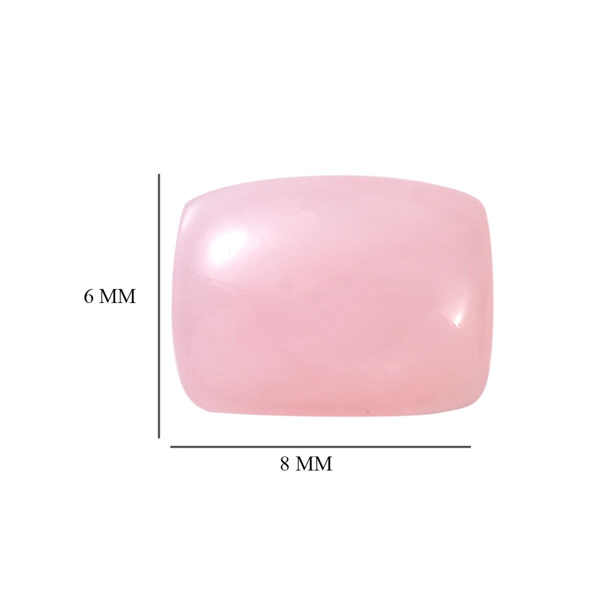 Peruvian Pink Opal (Cush 8x6 mm) 1.06 ctw image number 3