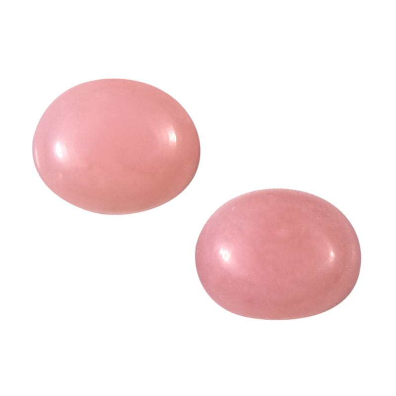 AA Peruvian Pink Opal Set of 2 (Ovl 5x3 mm) 0.55 ctw