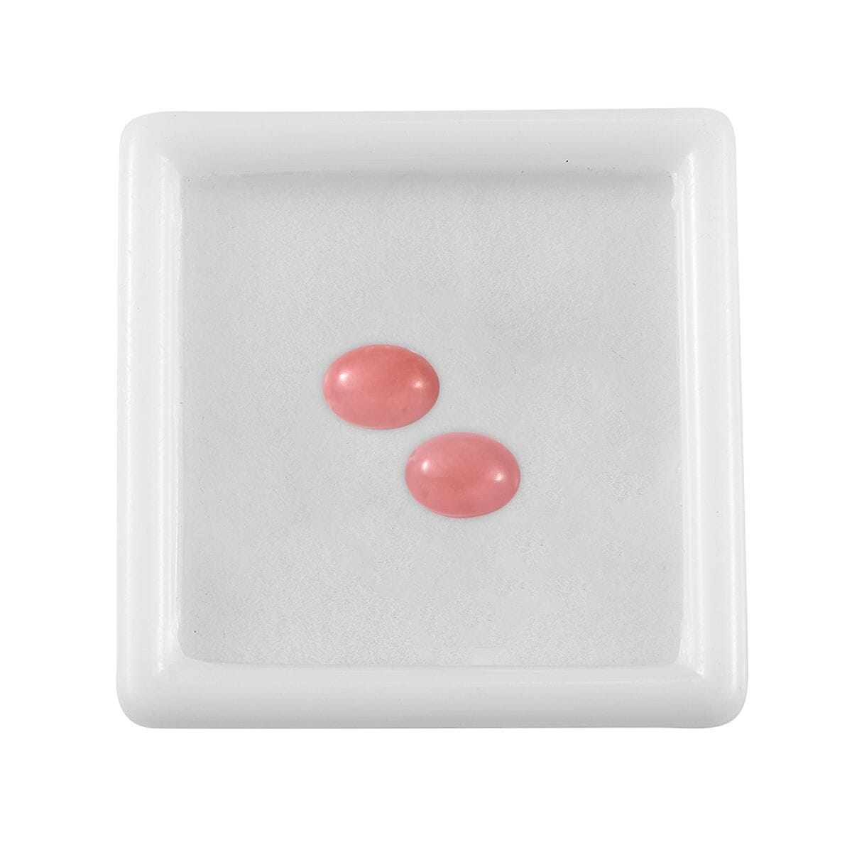 AA Peruvian Pink Opal Set of 2 (Ovl 7x5 mm) 1.29 ctw image number 2