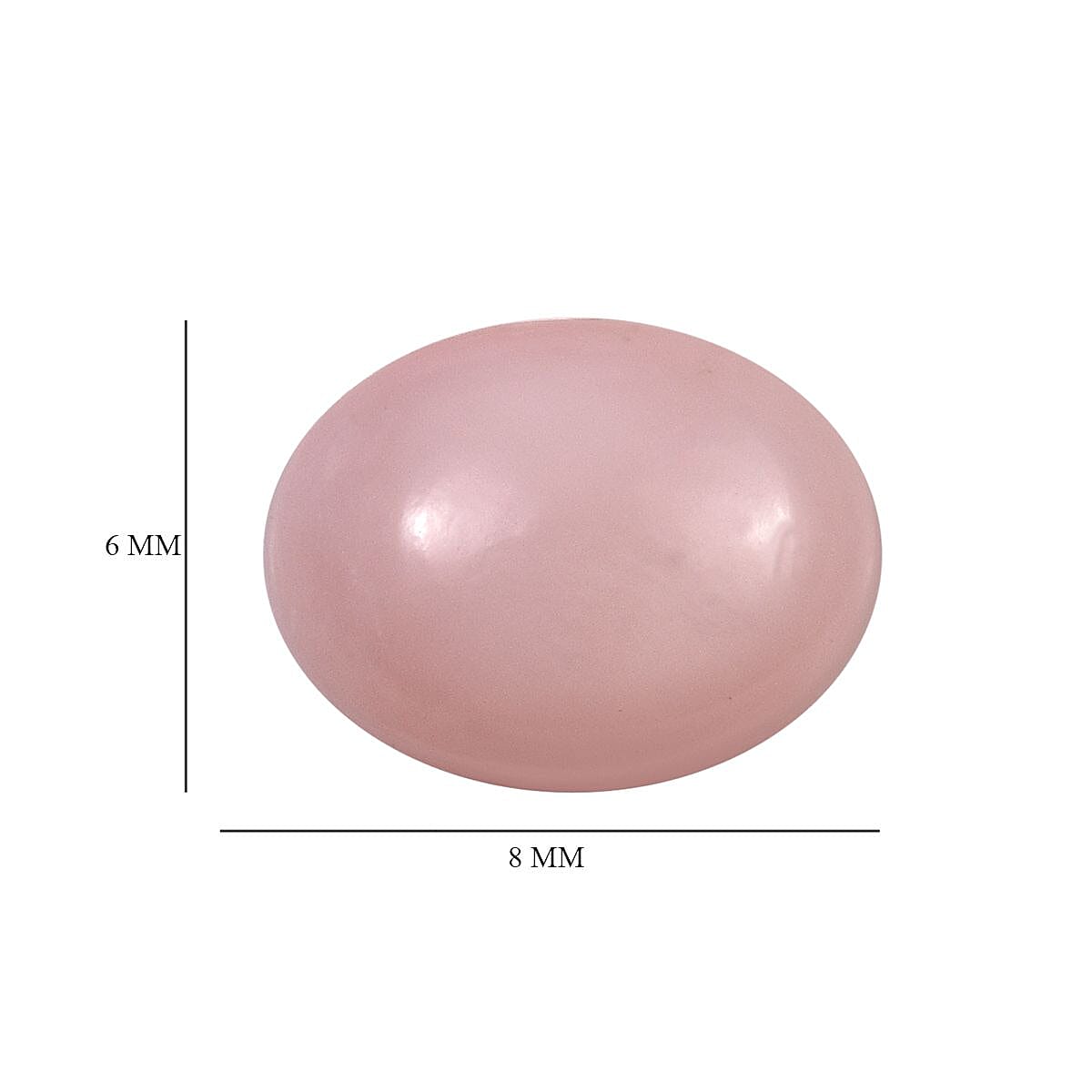 Peruvian Pink Opal (Ovl 8x6 mm) 0.93 ctw image number 3