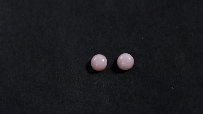 Peruvian Pink Opal Set of 2 (Rnd 5 mm) 0.78 ctw