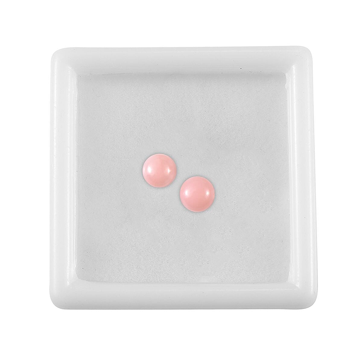 Peruvian Pink Opal Set of 2 (Rnd 5 mm) 0.78 ctw image number 2