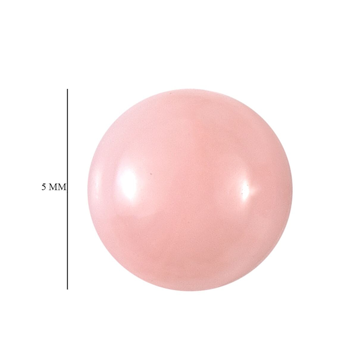 Peruvian Pink Opal Set of 2 (Rnd 5 mm) 0.78 ctw image number 3