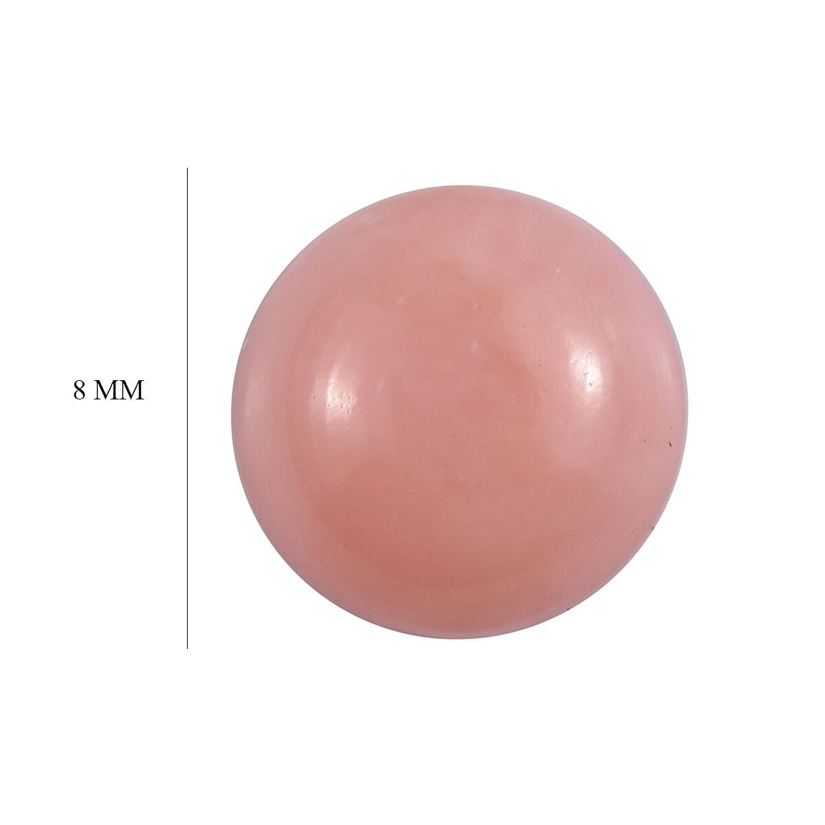 Peruvian Pink Opal (Rnd 8 mm) 1.55 ctw