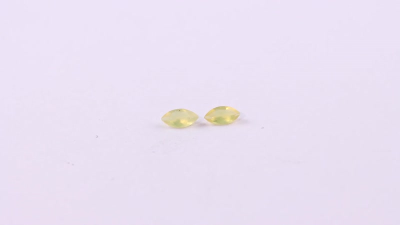 Canary Opal Set of 2 (Mrq 5x2.5 mm) 0.19 ctw