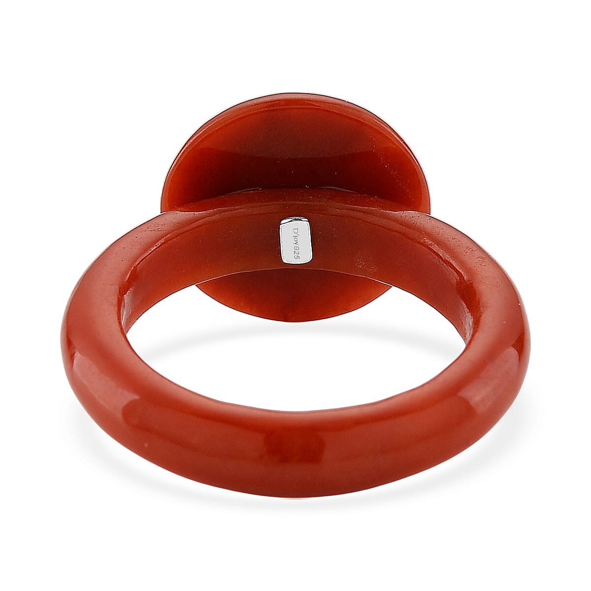 D'Joy Red Jade, Multi Gemstone Ring in Rhodium Over Sterling Silver 18.85 ctw (Size 7.0) image number 4