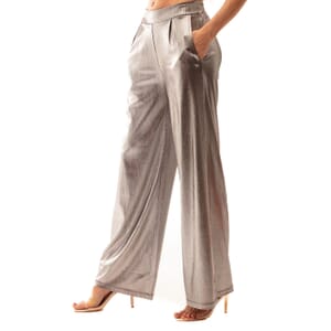 Sentimental NY Silver Metallic Liquid Shine Pant – Medium