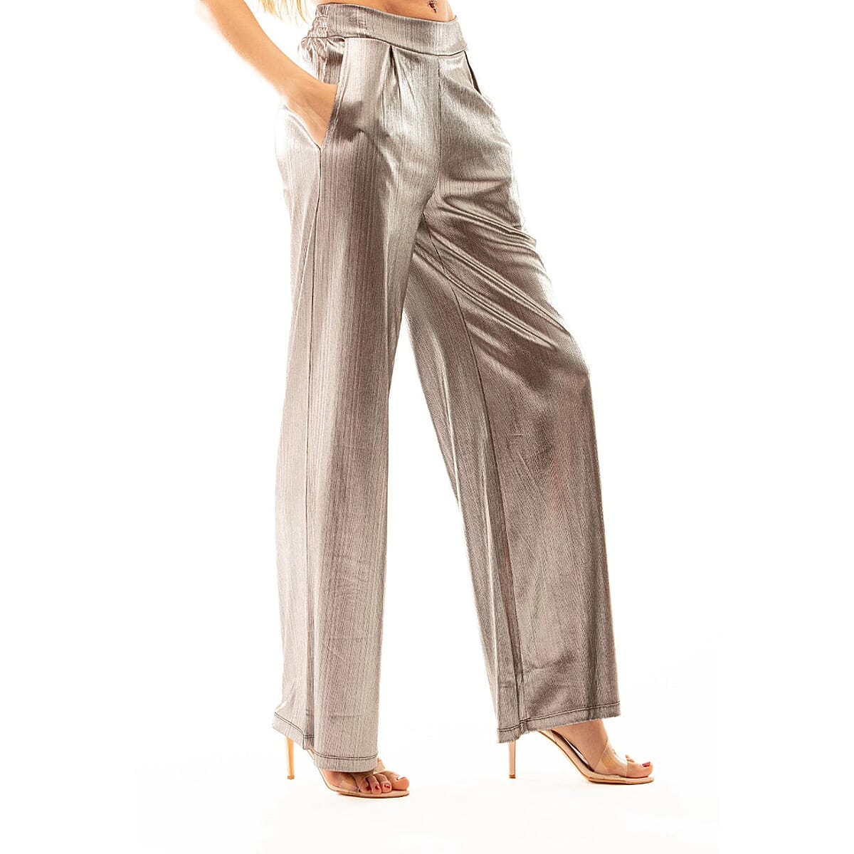 Sentimental NY Silver Metallic Liquid Shine Pant – Large image number 2