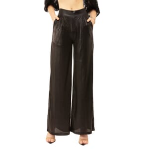 Sentimental NY Black Metallic Liquid Shine Pant – Small