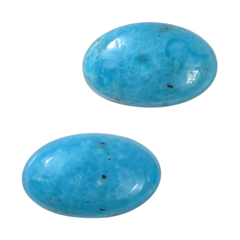 AA Kingman Turquoise Set of 2 (Oval 5x3 mm) 0.40 ctw