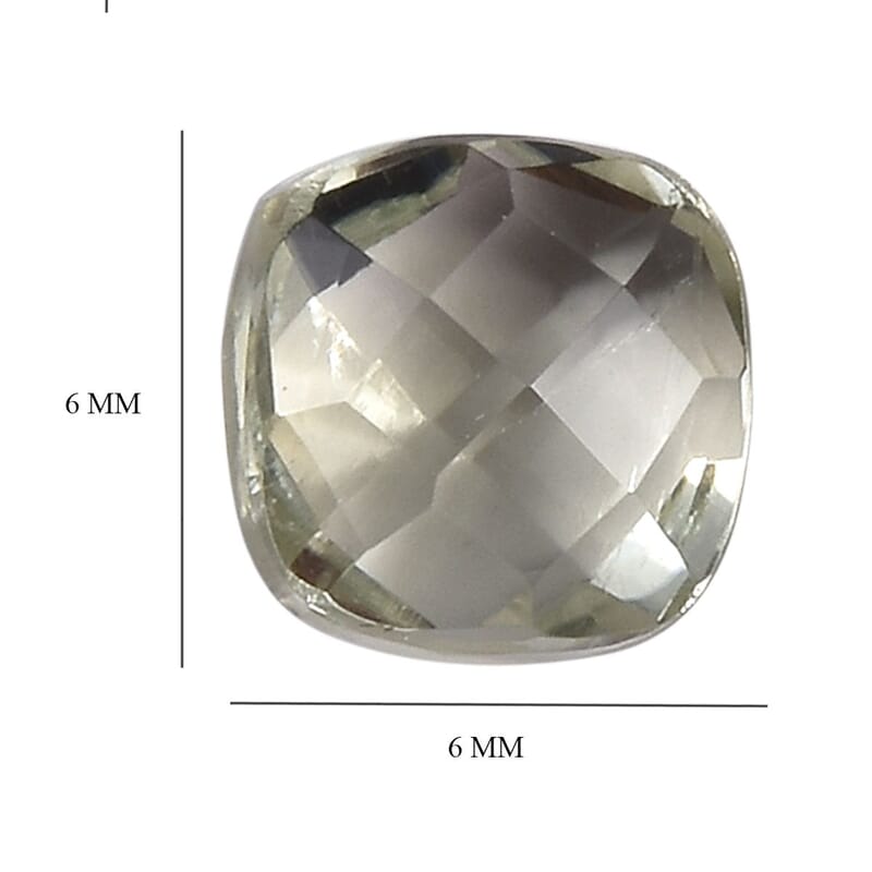 Montezuma Prasiolite Set of 2 (Cush 6x6 mm) 2.29 ctw