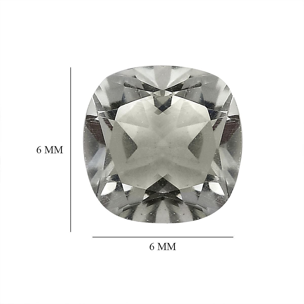 Montezuma Prasiolite Set of 2 (Cush 6x6 mm) 1.60 ctw