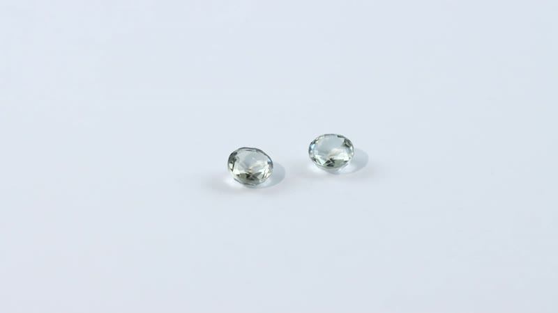 AA Montezuma Prasiolite Set of 2 (Rnd 5 mm) 0.92 ctw