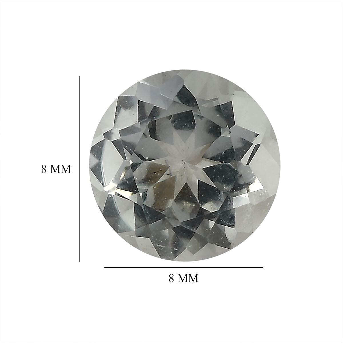 Montezuma Prasiolite (Rnd 8 mm) 1.62 ctw