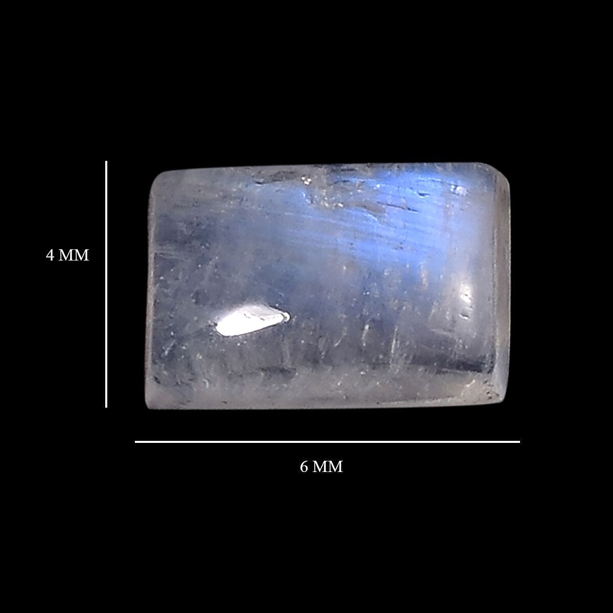 Rainbow Moonstone (Bgt 6x4 mm) 1.26 ctw