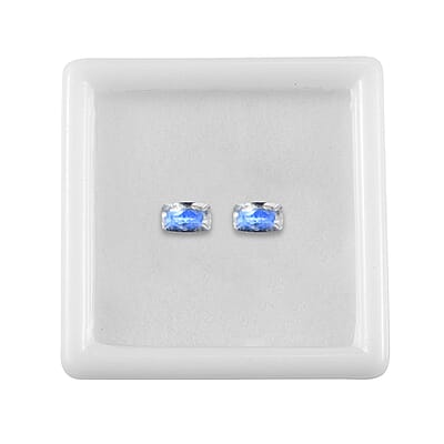 AA Rainbow Moonstone Set of 2 (Cush 5x3 mm) 0.48 ctw