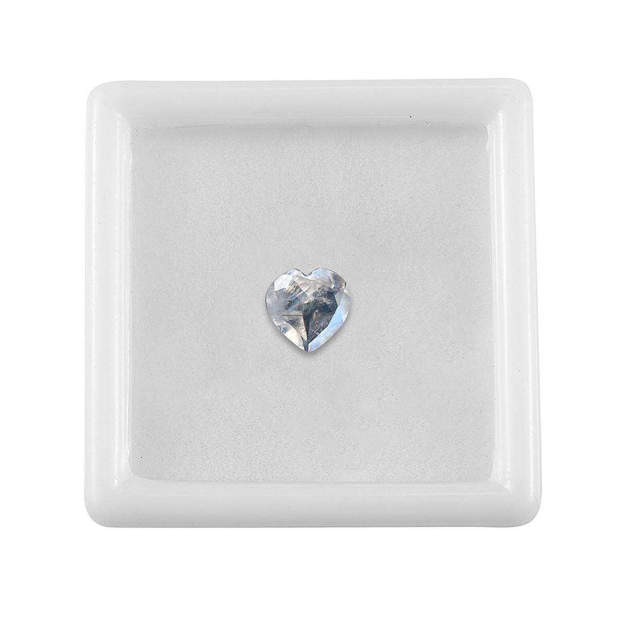 AA Rainbow Moonstone (Heart 7 mm) 0.87 ctw