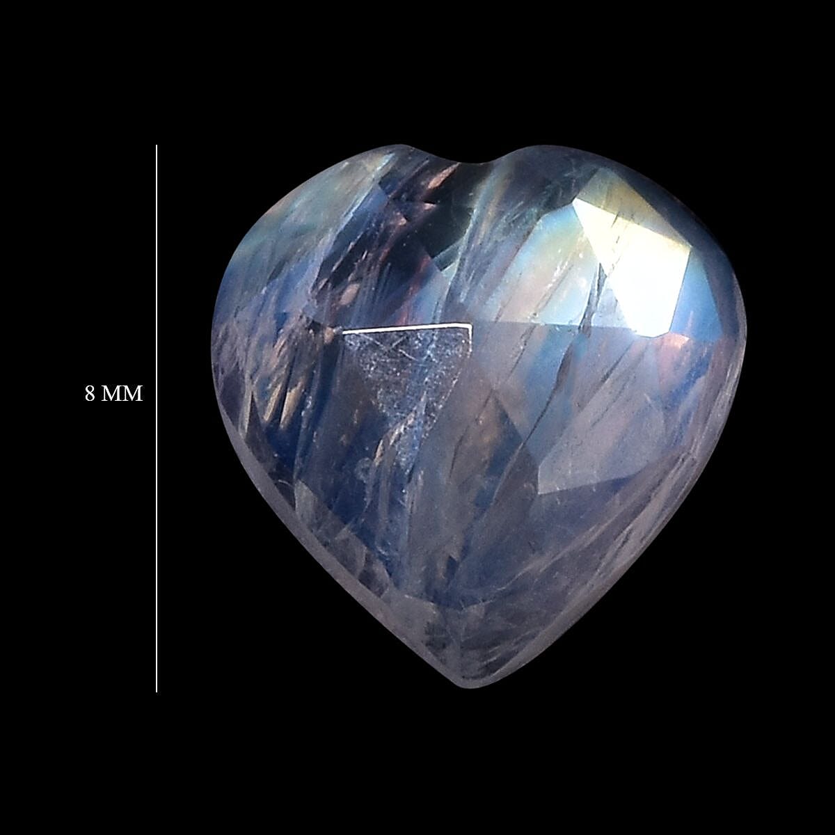 Rainbow Moonstone (Heart 8 mm) 1.93 ctw