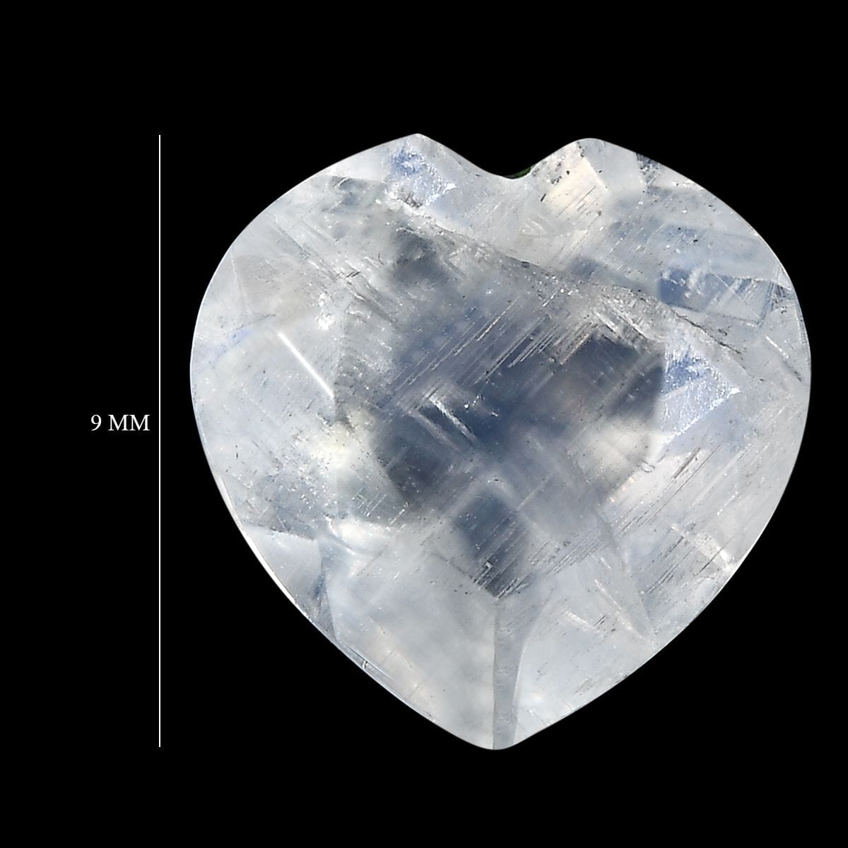 AA Rainbow Moonstone (Heart 9 mm) 1.93 ctw image number 3