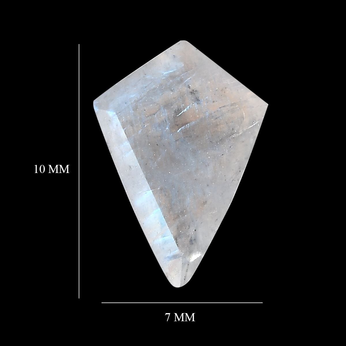 AA Rainbow Moonstone (Kite 10x7 mm) 1.10 ctw image number 3