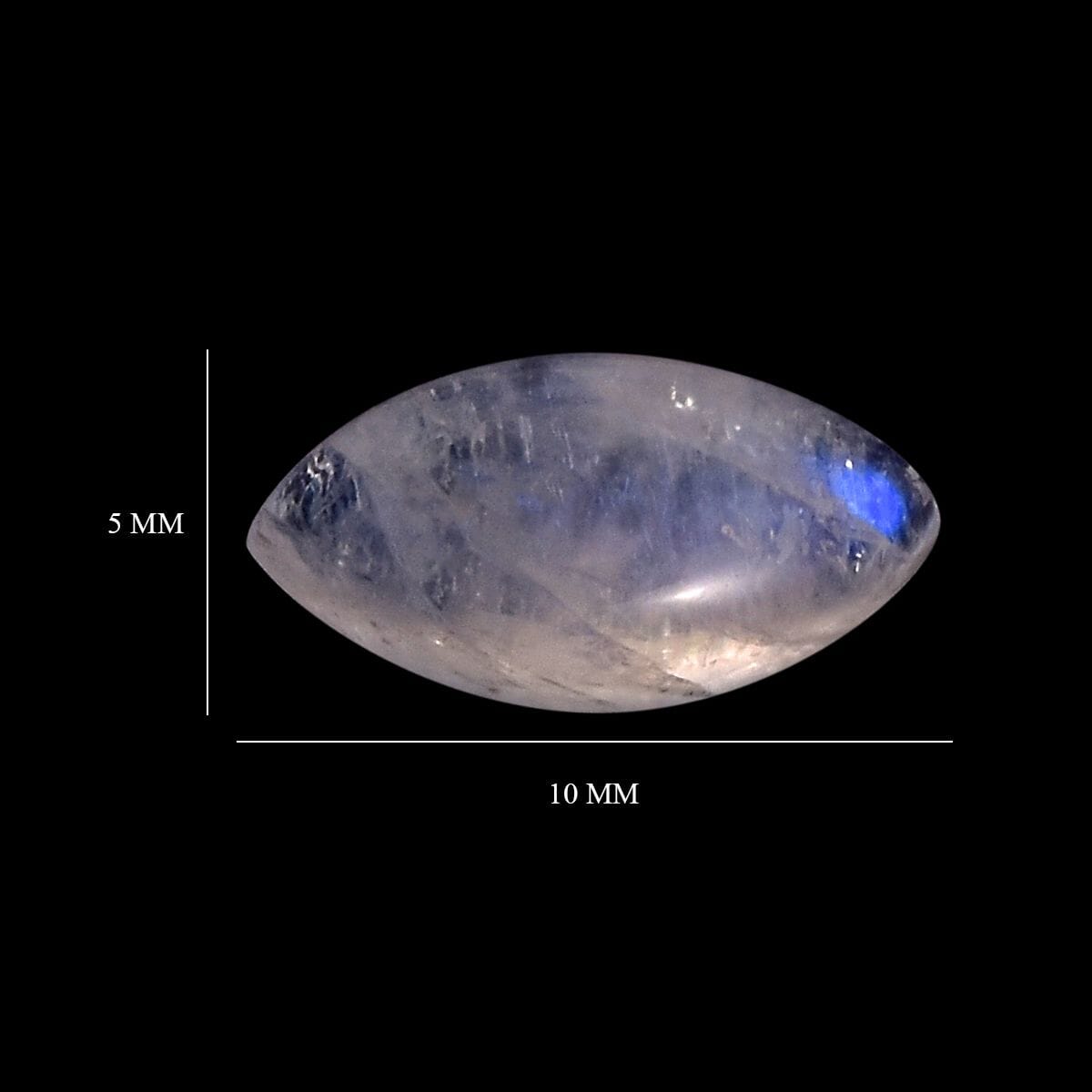 Rainbow Moonstone (Mrq 10x5 mm) 1.40 ctw image number 3