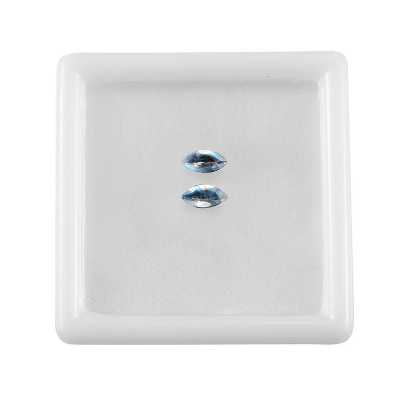 AA Rainbow Moonstone Set of 2 (Mrq 6x3 mm) 0.44 ctw