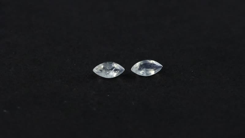 Rainbow Moonstone Set of 2 (Mrq 8x4 mm) 1.06 ctw