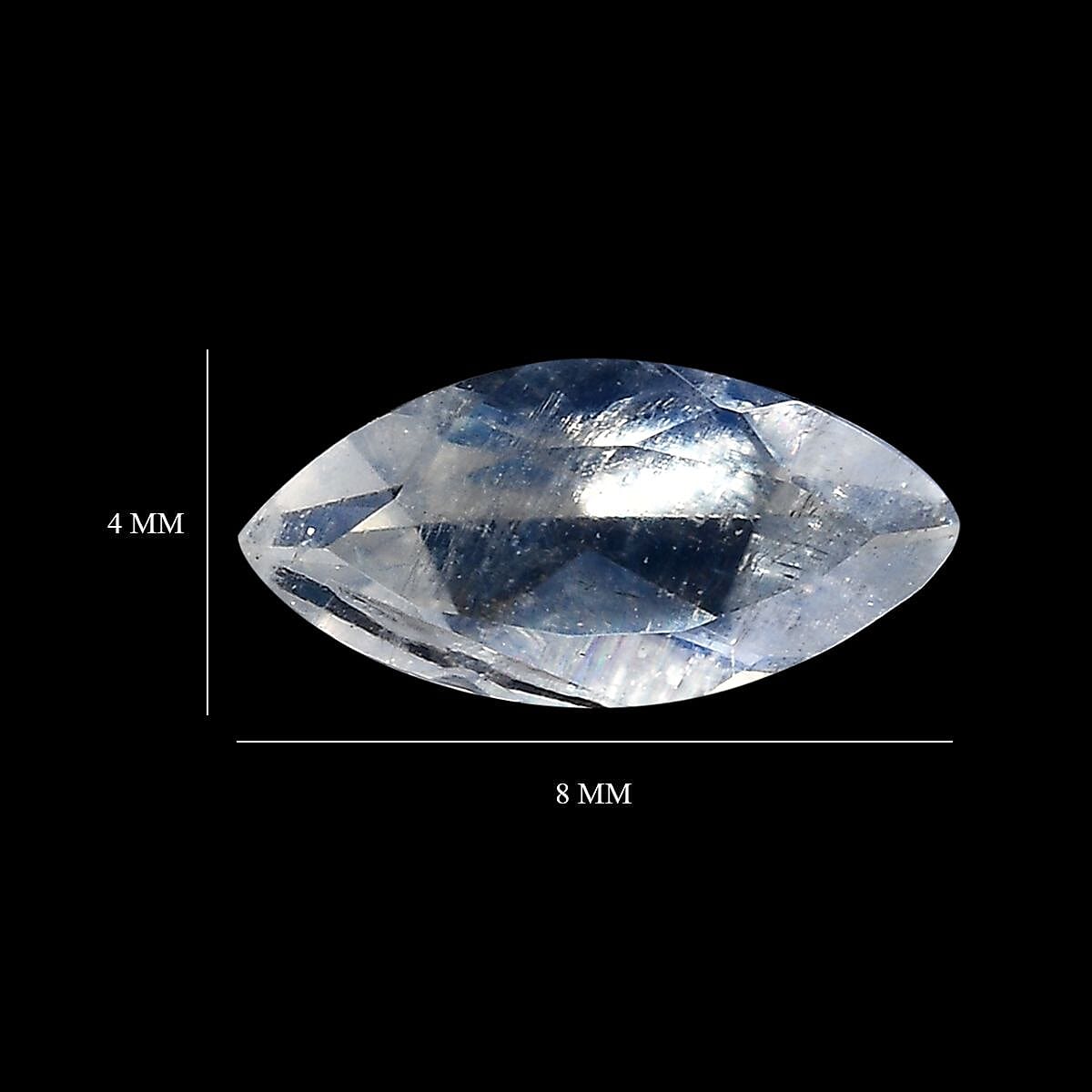 AAA Rainbow Moonstone Set of 2 (Mrq 8x4 mm) 0.93 ctw image number 3