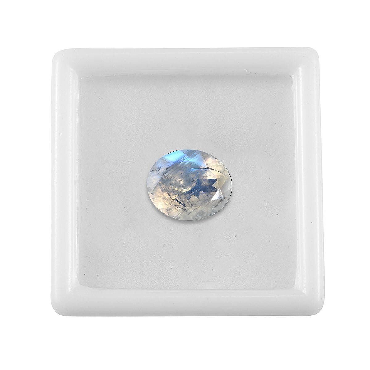 AA Rainbow Moonstone (Oval 12x10 mm) 4.32 ctw image number 2