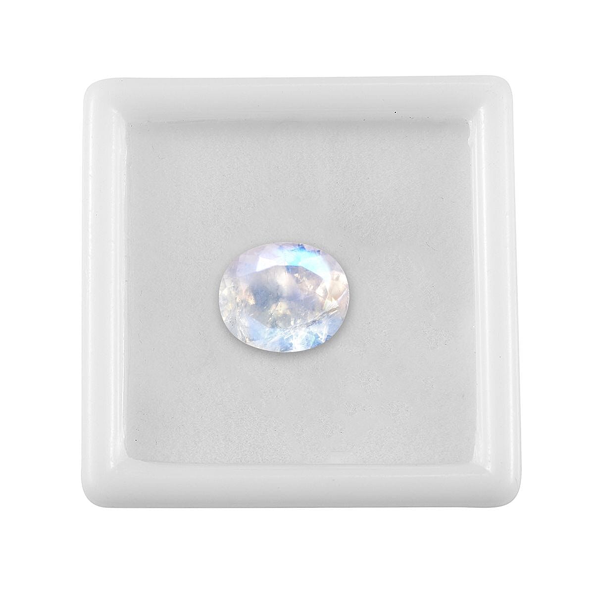AA Rainbow Moonstone (Oval 12x10 mm) 4.32 ctw image number 4