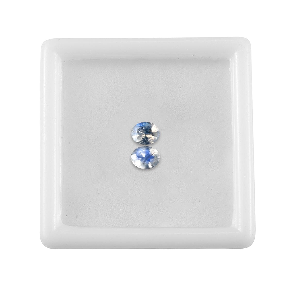 AA Rainbow Moonstone Set of 2 (Oval 5x4 mm) 0.61 ctw image number 2