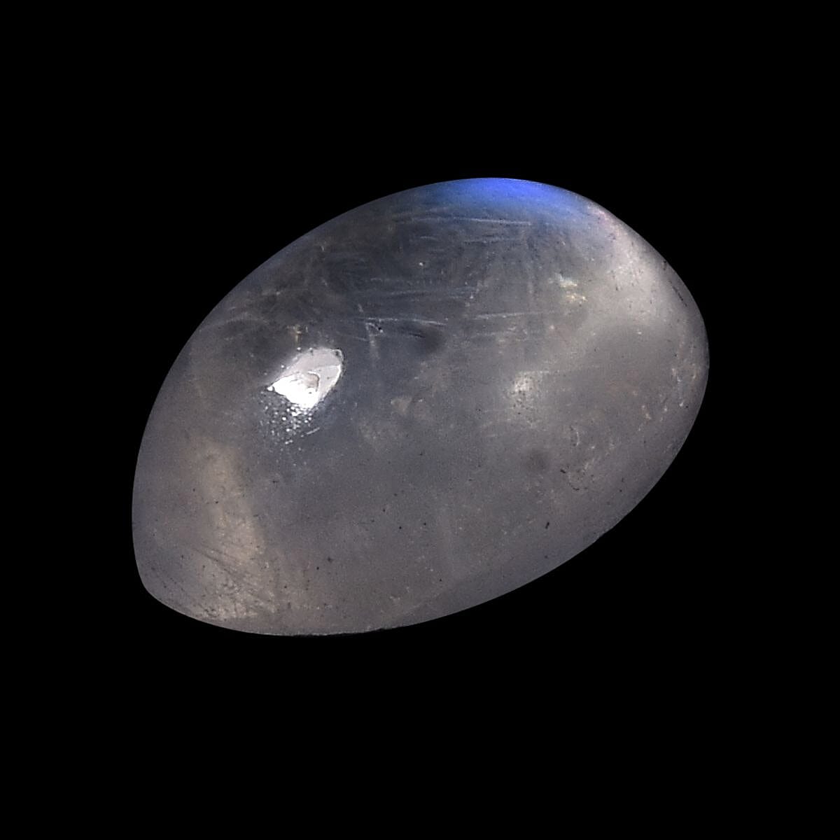 Rainbow Moonstone Set of 2 (Oval 6x4 mm) 0.72 ctw