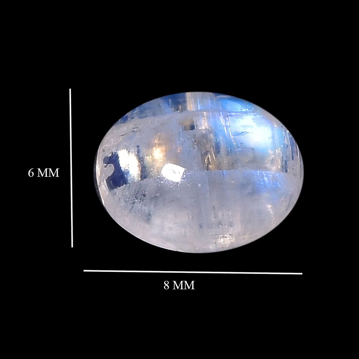 Rainbow Moonstone (Oval 8x6 mm) 1.19 ctw